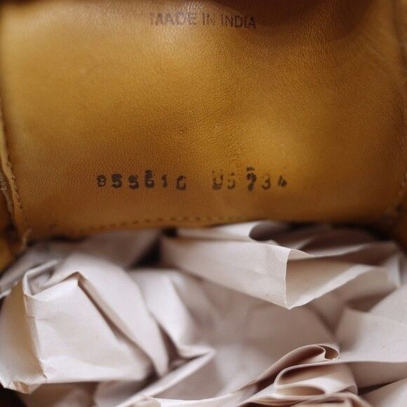 Cole Haan Vintage Cream Leather Oxford Shoes Mens 9.5 Brown Sole - Picture 16 of 16